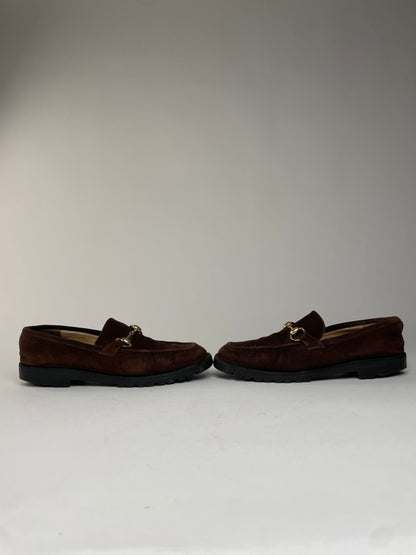 Vintage Gucci Suede Horsebit Men’s Loafer Brown