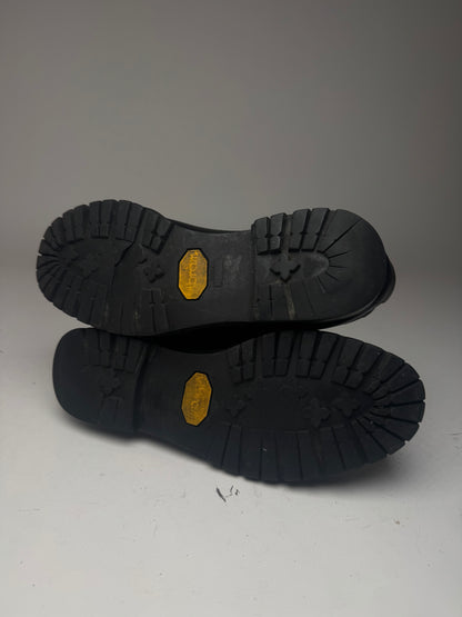 Vintage Gucci Leather Boots Black EU41