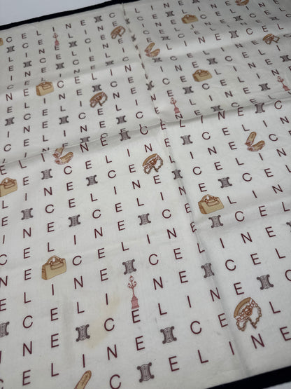 Vintage Celine Scarf white