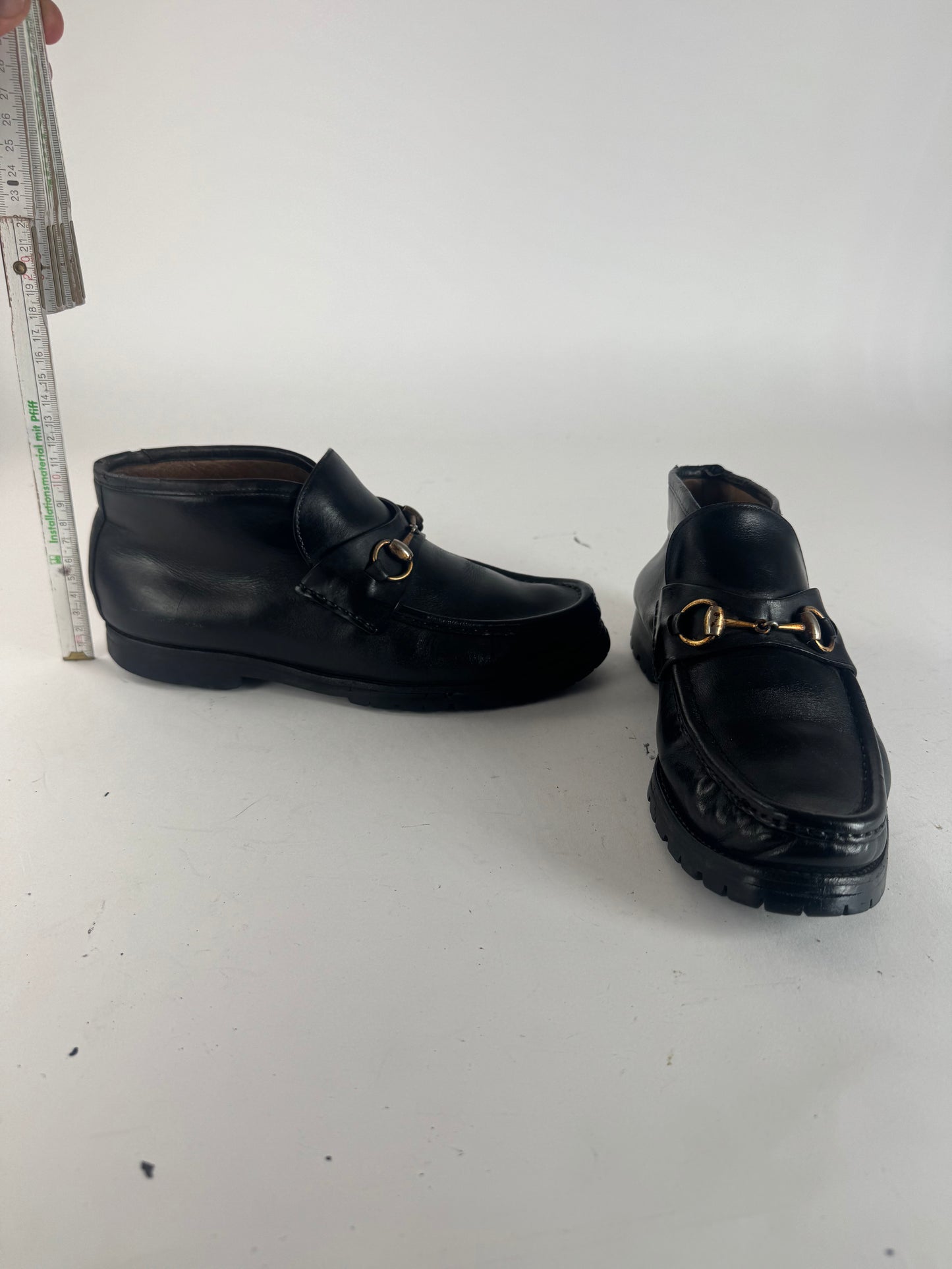 Vintage Gucci Leather Boots Black EU41