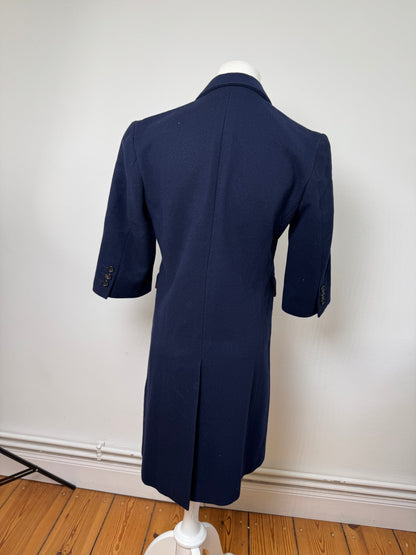 Vintage Comme Des Garçons Wool Trenchcoat M Navy