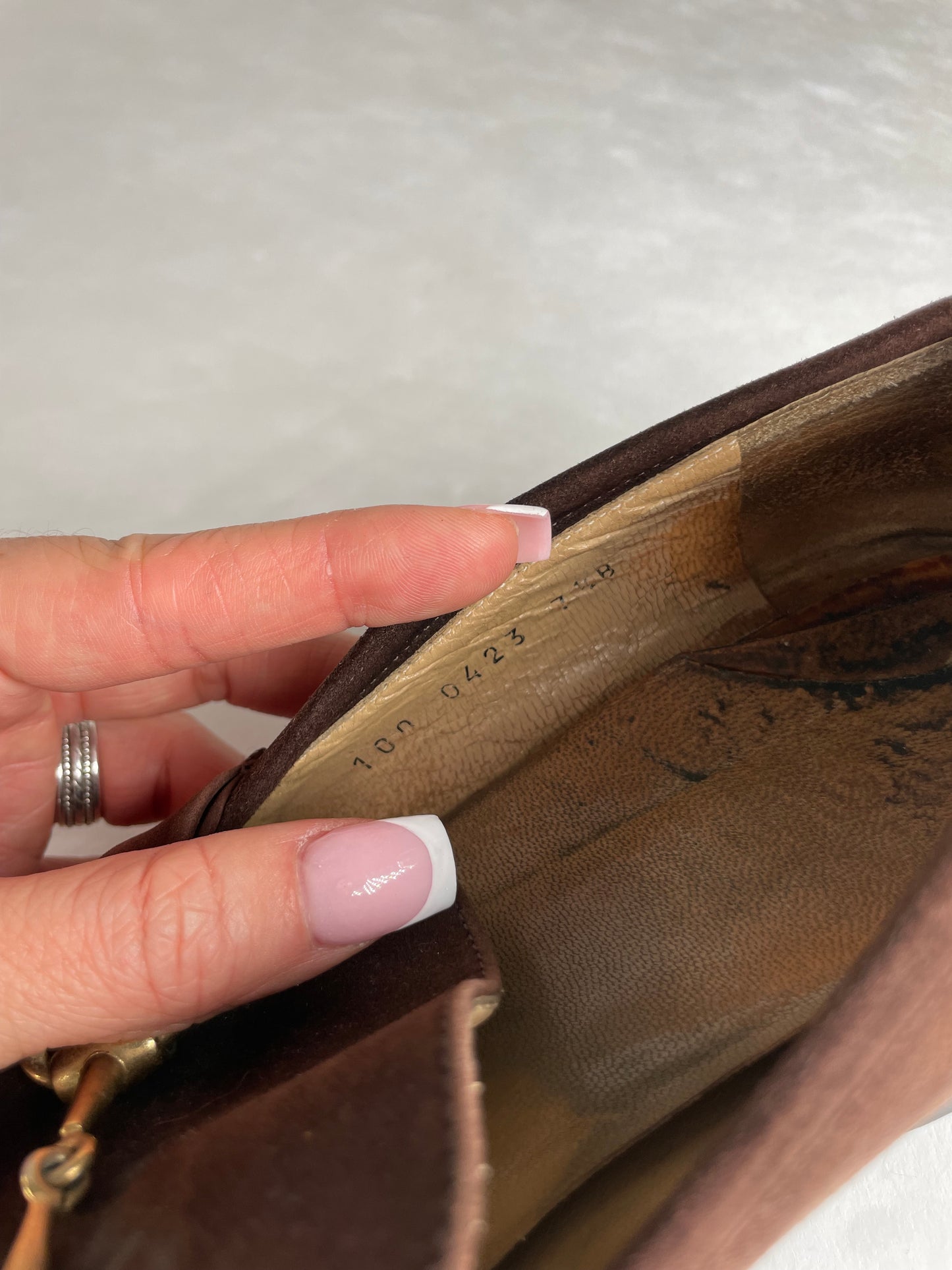 Vintage Gucci Suede Horsebit Men’s Loafer Brown