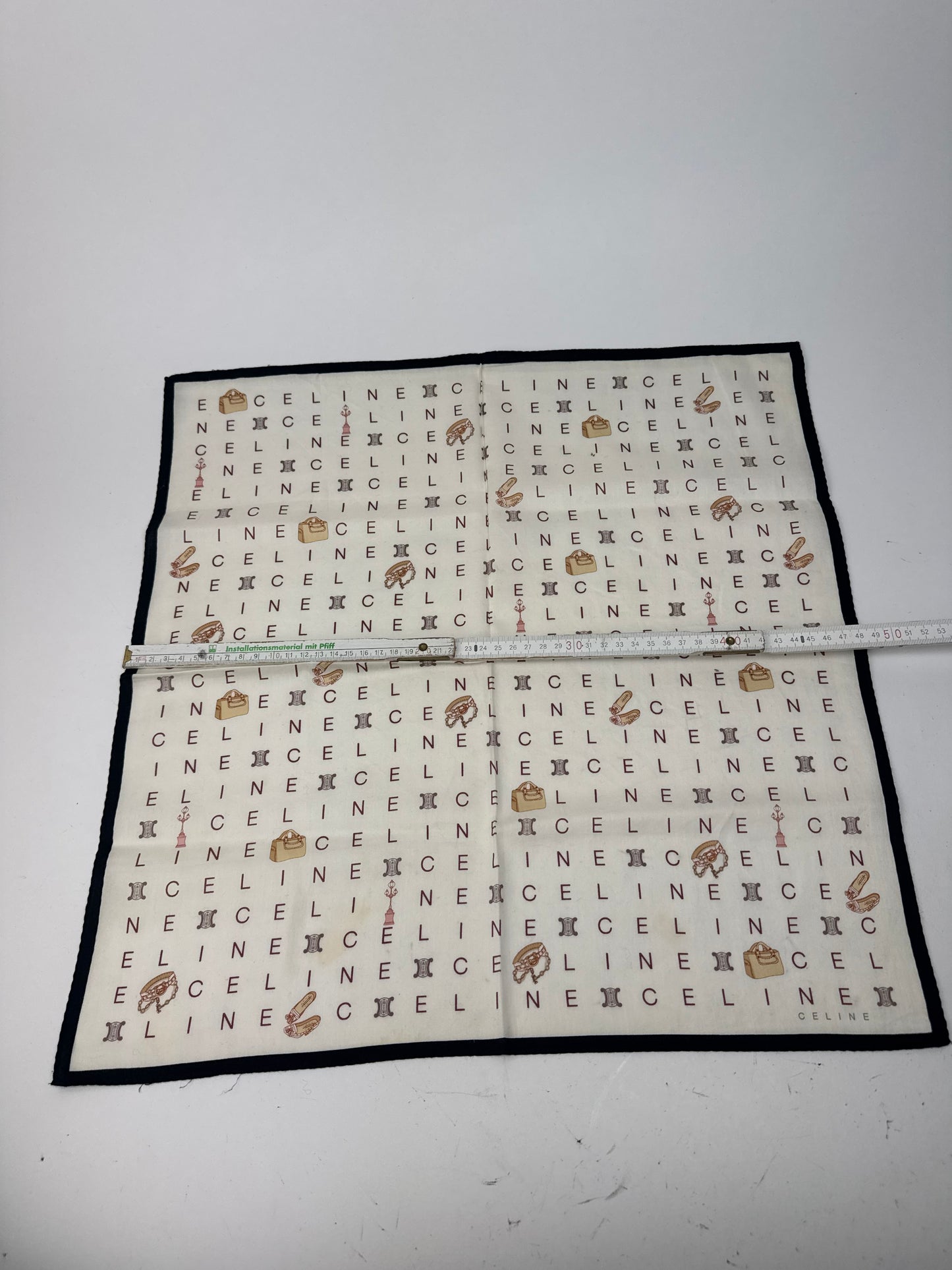 Vintage Celine Scarf white