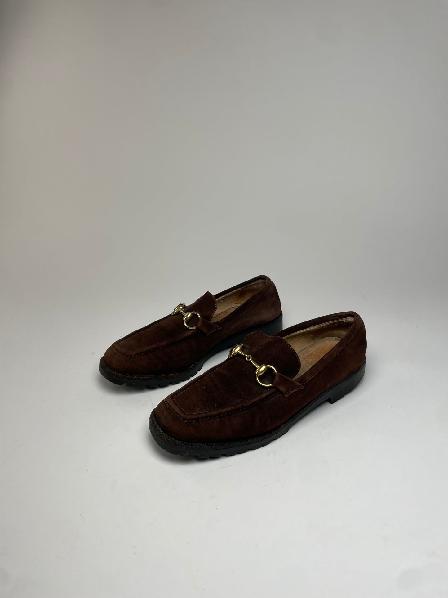 Vintage Gucci Suede Horsebit Men’s Loafer Brown