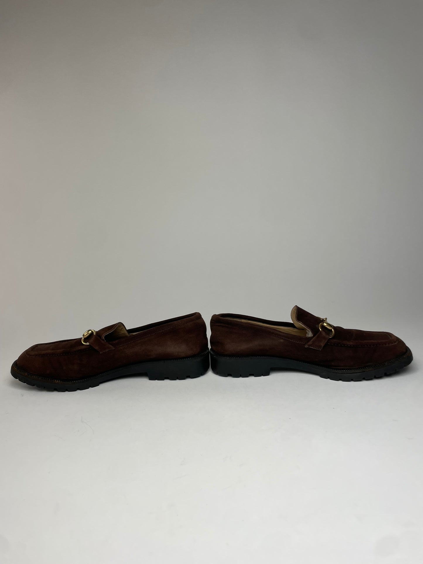Vintage Gucci Suede Horsebit Men’s Loafer Brown