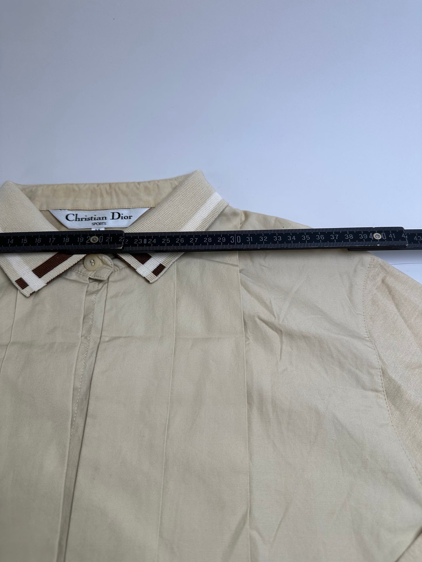 Vintage Dior CD SPORTS Cotton Blend Shirt Beige M