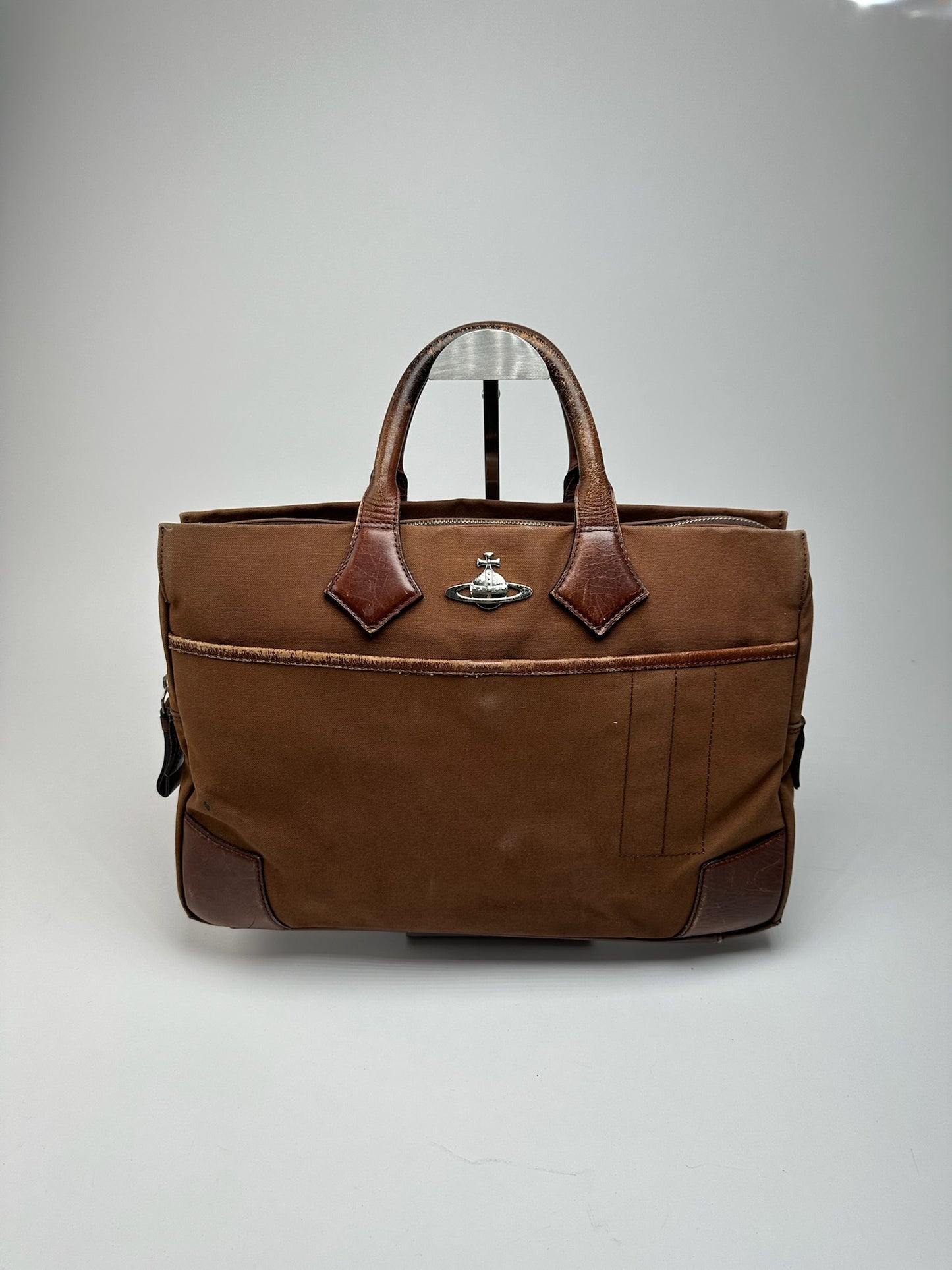 Vintage Vivienne Westwood leather bag brown