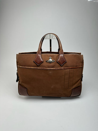 Vintage Vivienne Westwood leather bag brown