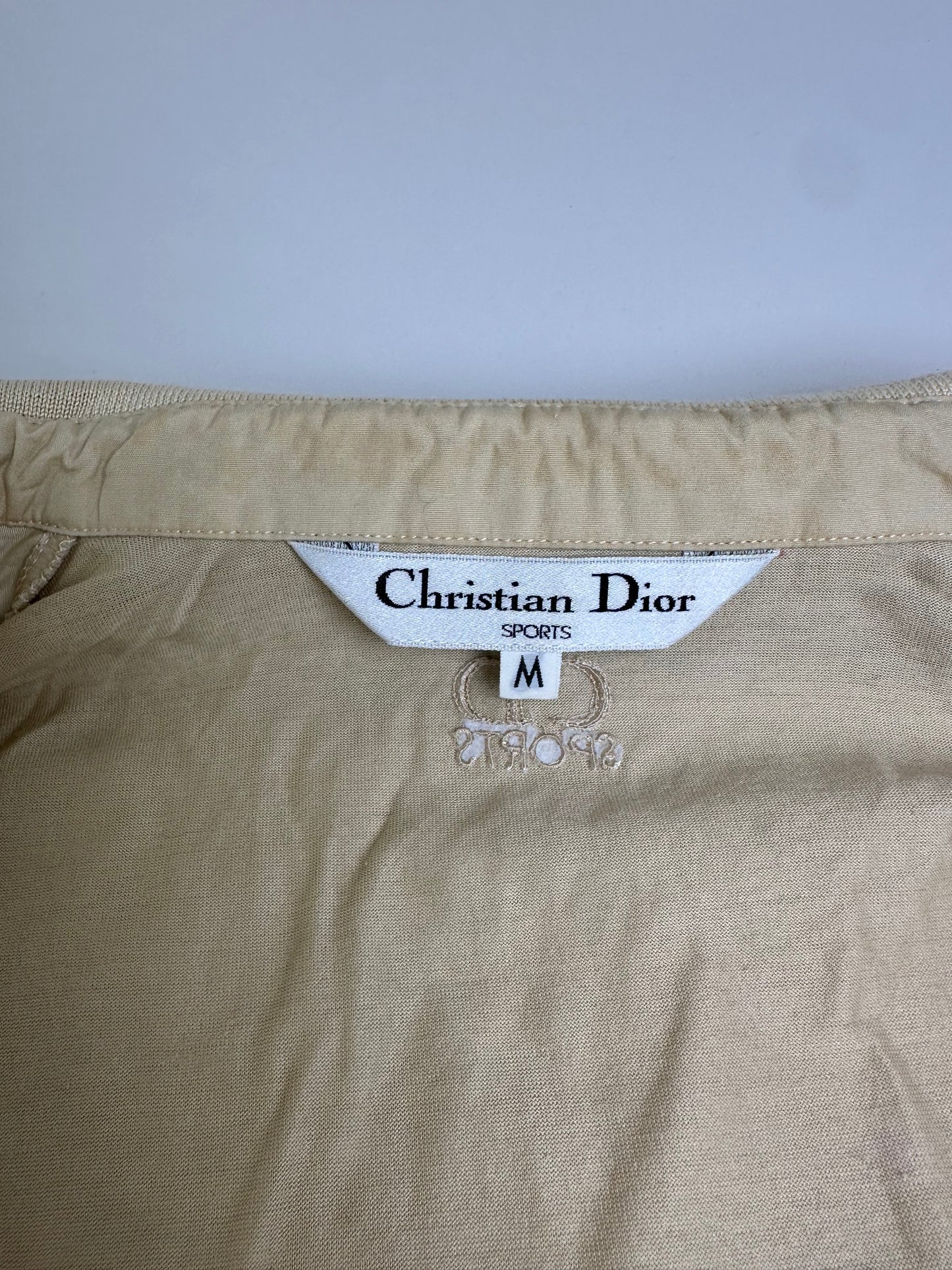 Vintage Dior CD SPORTS Cotton Blend Shirt Beige M