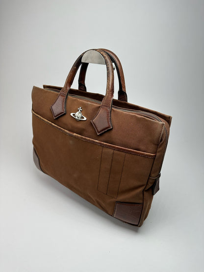 Vintage Vivienne Westwood leather bag brown