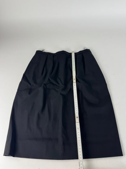 Vintage Dior Midi Skirt Black M