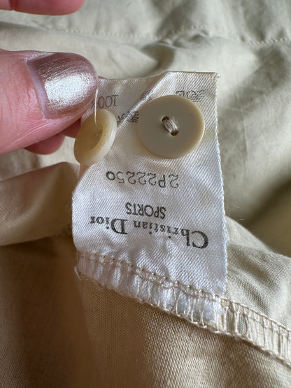 Vintage Dior CD SPORTS Cotton Blend Shirt Beige M