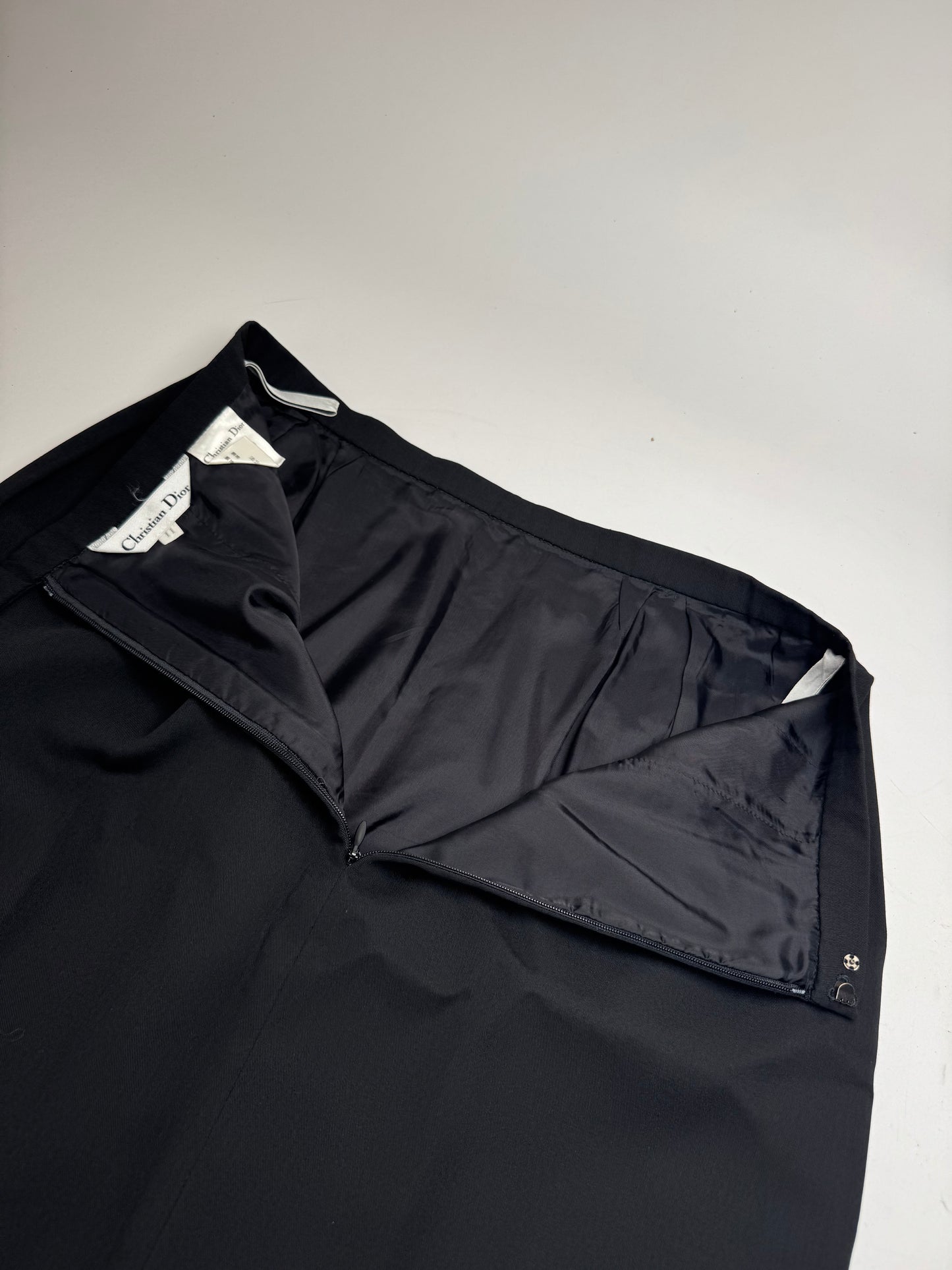 Vintage Dior Midi Skirt Black M