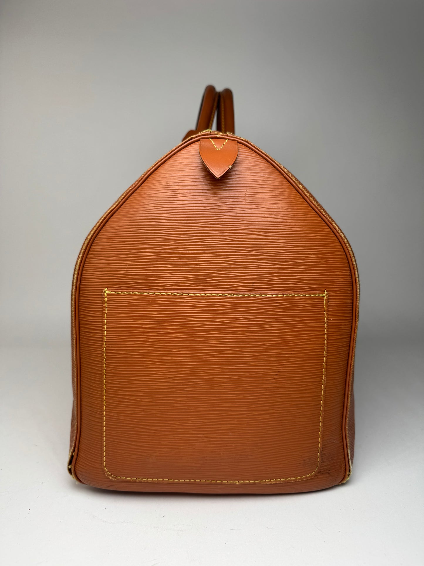 Vintage Louis Vuitton EPI Leather Duffel bag Orange brown