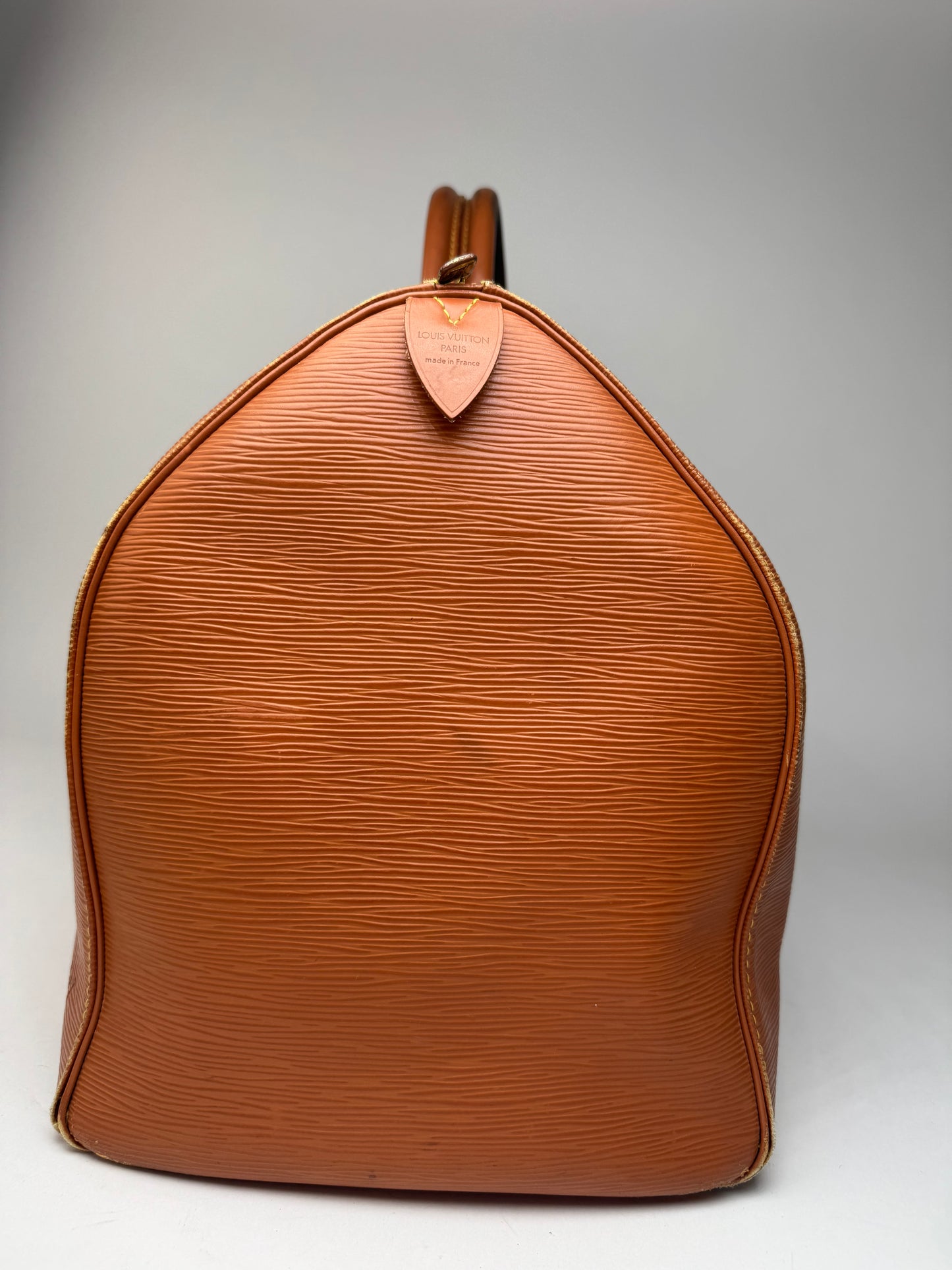 Vintage Louis Vuitton EPI Leather Duffel bag Orange brown