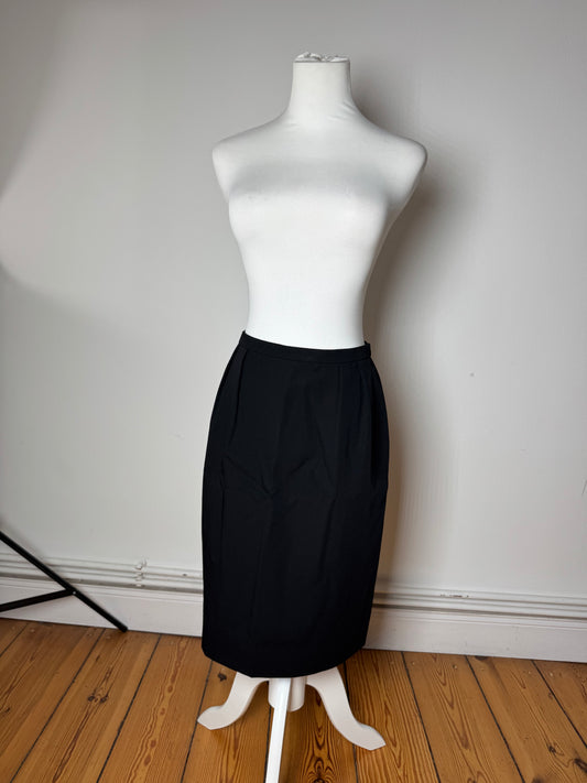 Vintage Dior Midi Skirt Black M
