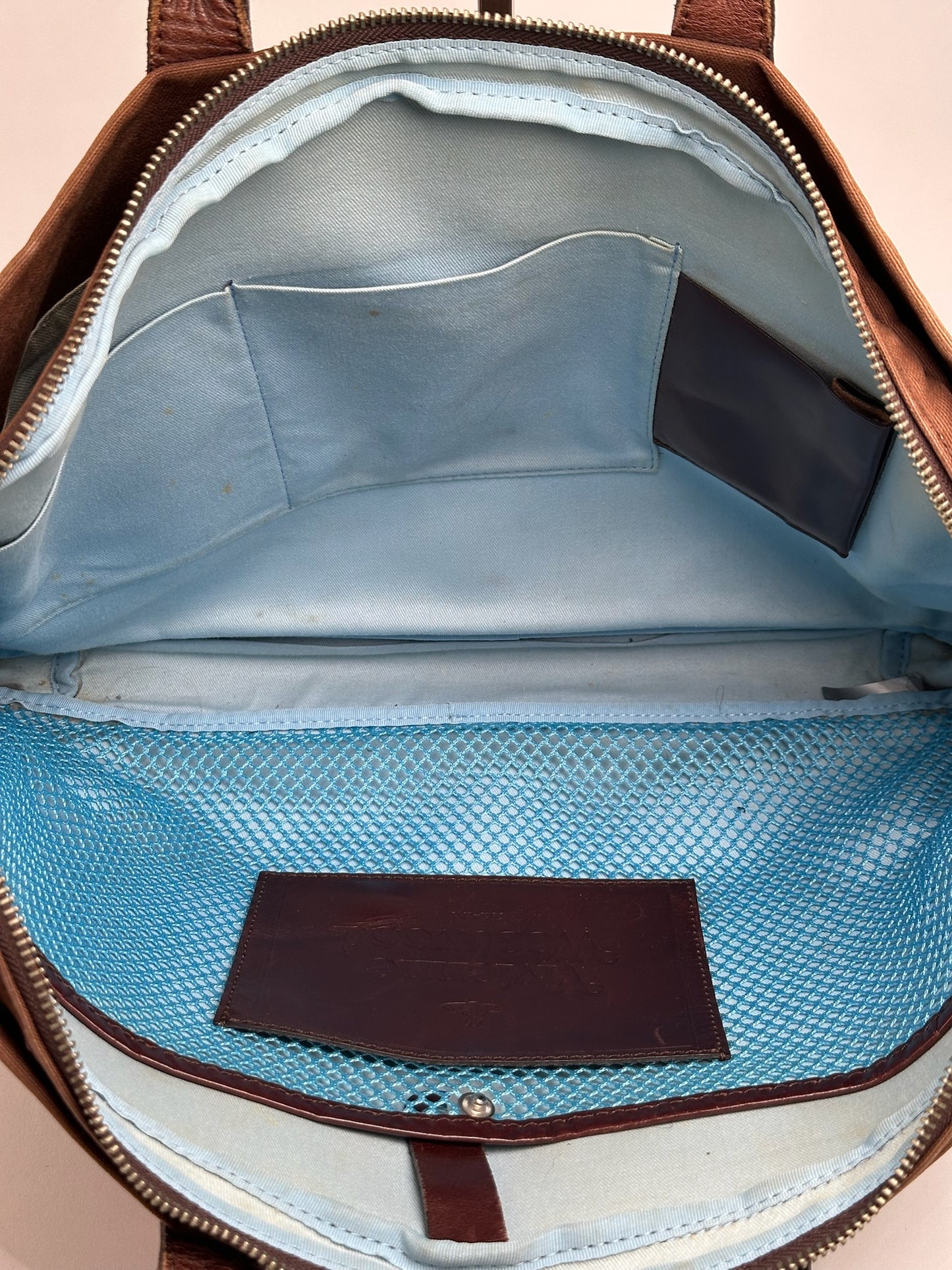 Vintage Vivienne Westwood leather bag brown