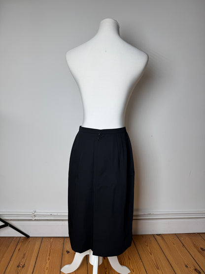 Vintage Dior Midi Skirt Black M