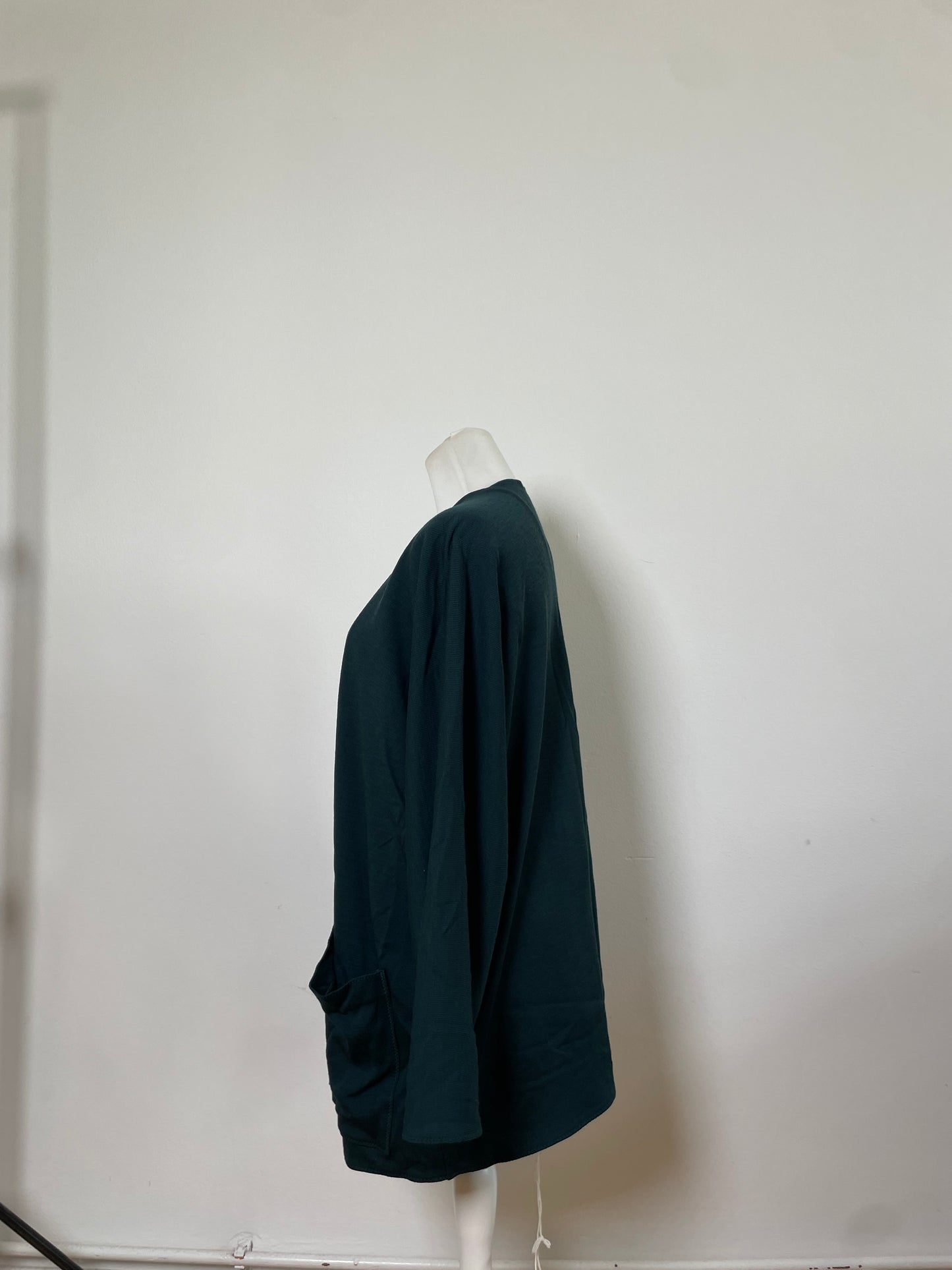 Vintage Issey Miyake Permanete Cotton Cardigan Teal L