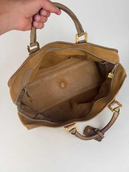 Vintage Loewe Amazona leather duffel bag