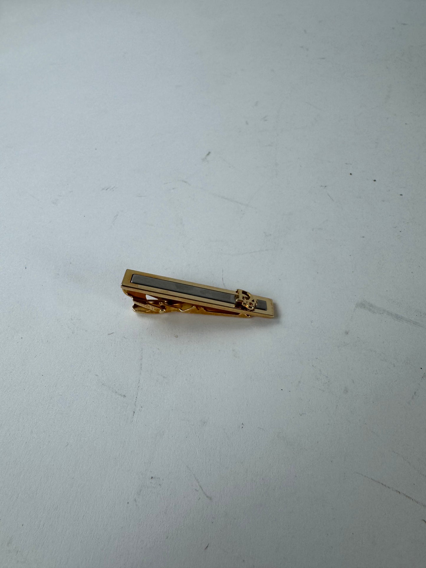 Vintage Dior Metal Clamp Silver Gold
