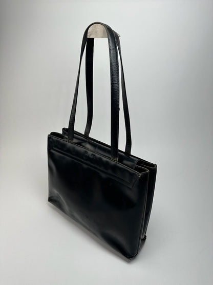 Vintage Loewe Madrid Leather bag black