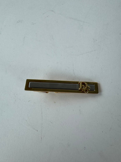 Vintage Dior Metal Clamp Silver Gold