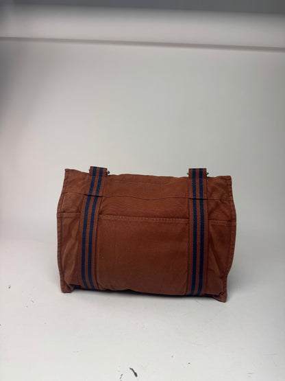 Vintage Hermes Bag Orange Brown navy