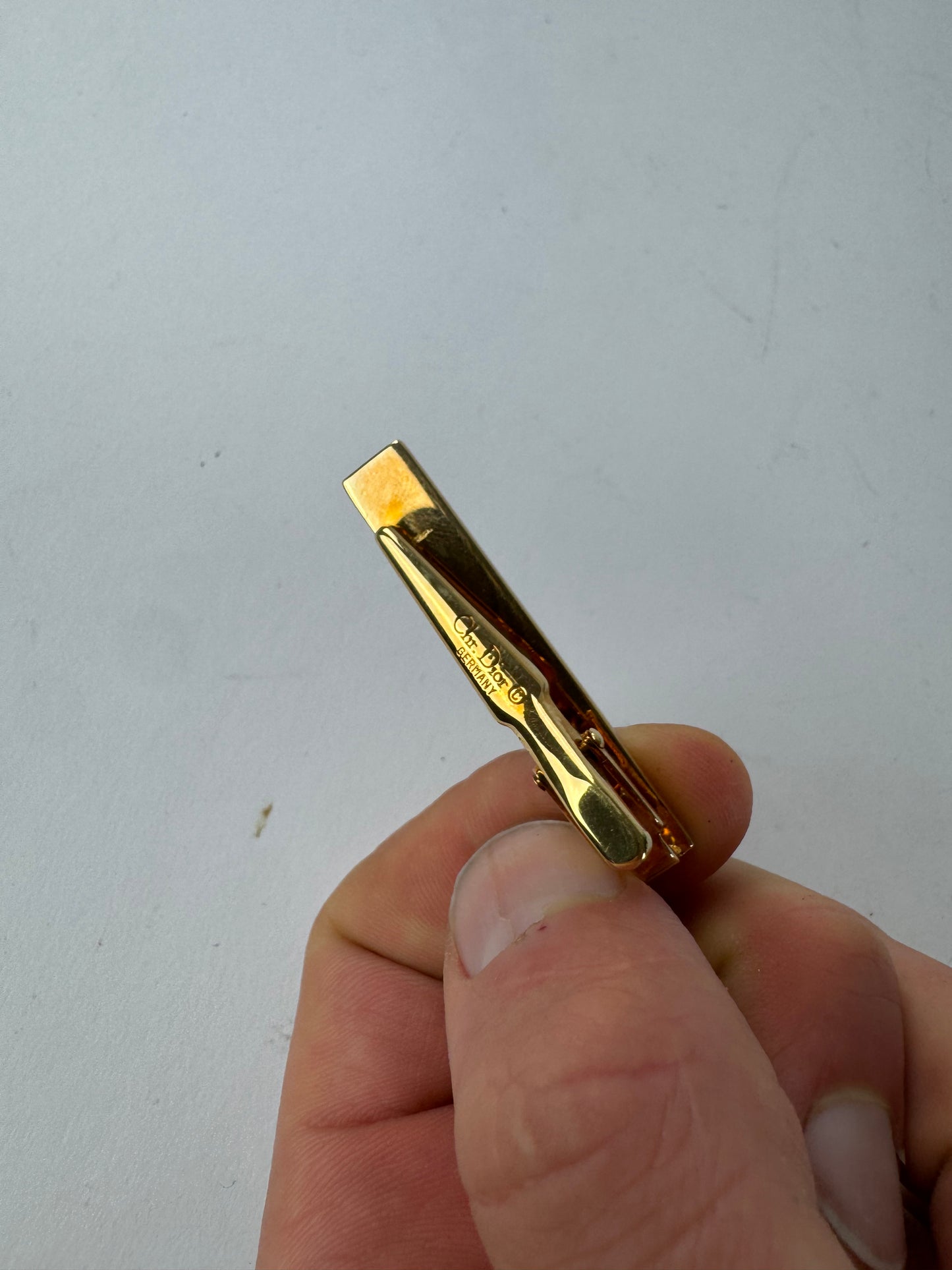 Vintage Dior Metal Clamp Silver Gold
