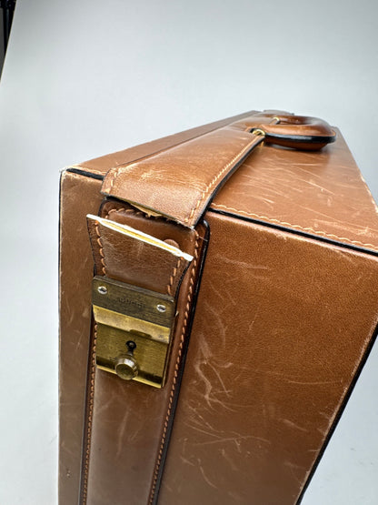 Vintage Gucci Leather Suitcase Brown