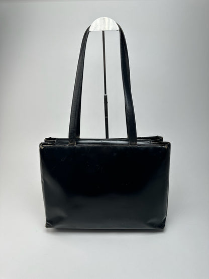 Vintage Loewe Madrid Leather bag black