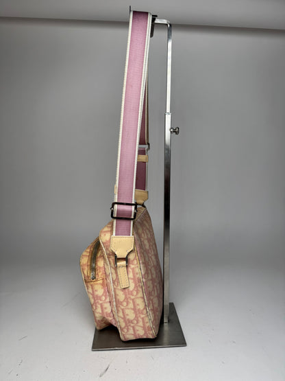 Vintage Dior Monogram 2Way Bag Beige Pink