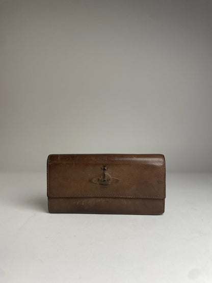 Vintage Vivienne Westwood Leather Wallet Brown