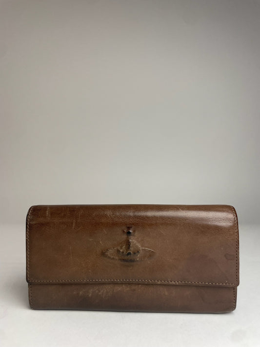 Vintage Vivienne Westwood Leather Wallet Brown