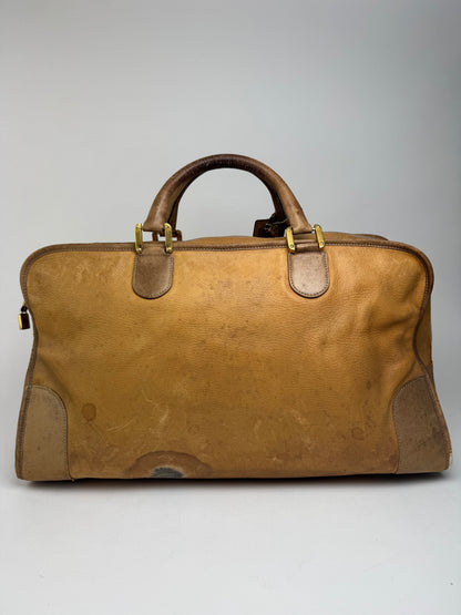 Vintage Loewe Amazona leather duffel bag