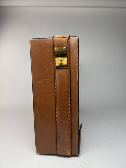 Vintage Gucci Leather Suitcase Brown