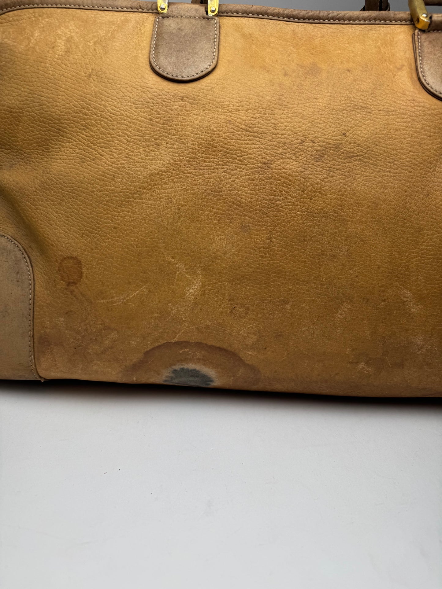 Vintage Loewe Amazona leather duffel bag