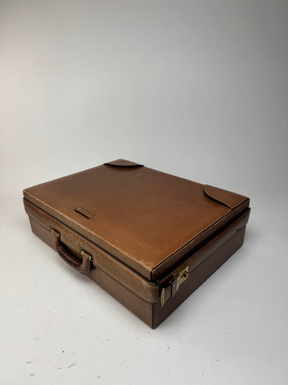 Vintage Gucci Leather Suitcase Brown