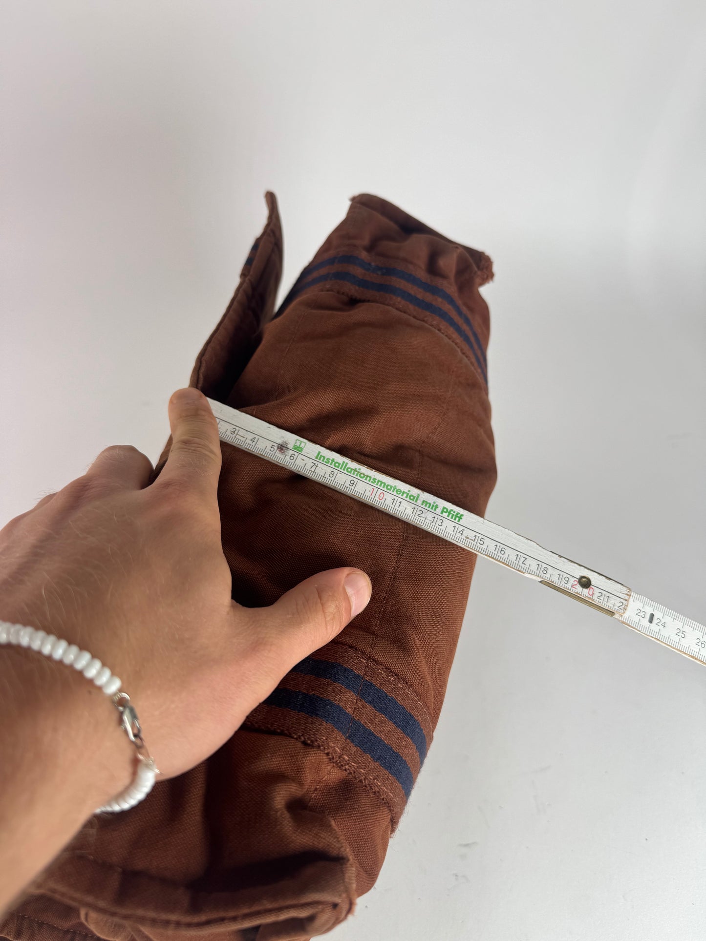 Vintage Hermes Bag Orange Brown navy