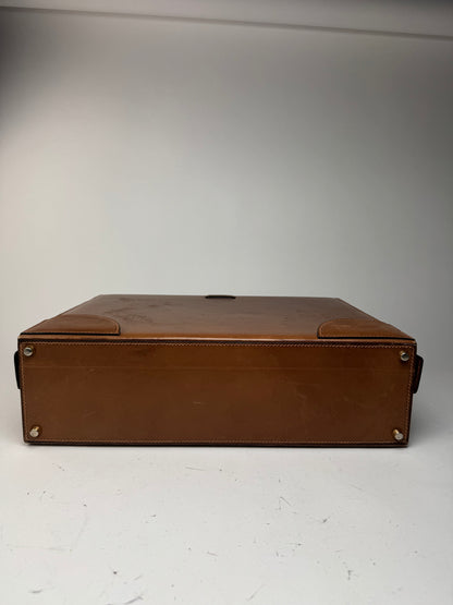 Vintage Gucci Leather Suitcase Brown