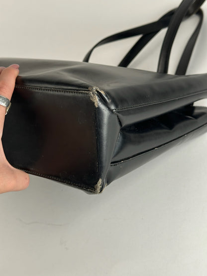 Vintage Loewe Madrid Leather bag black