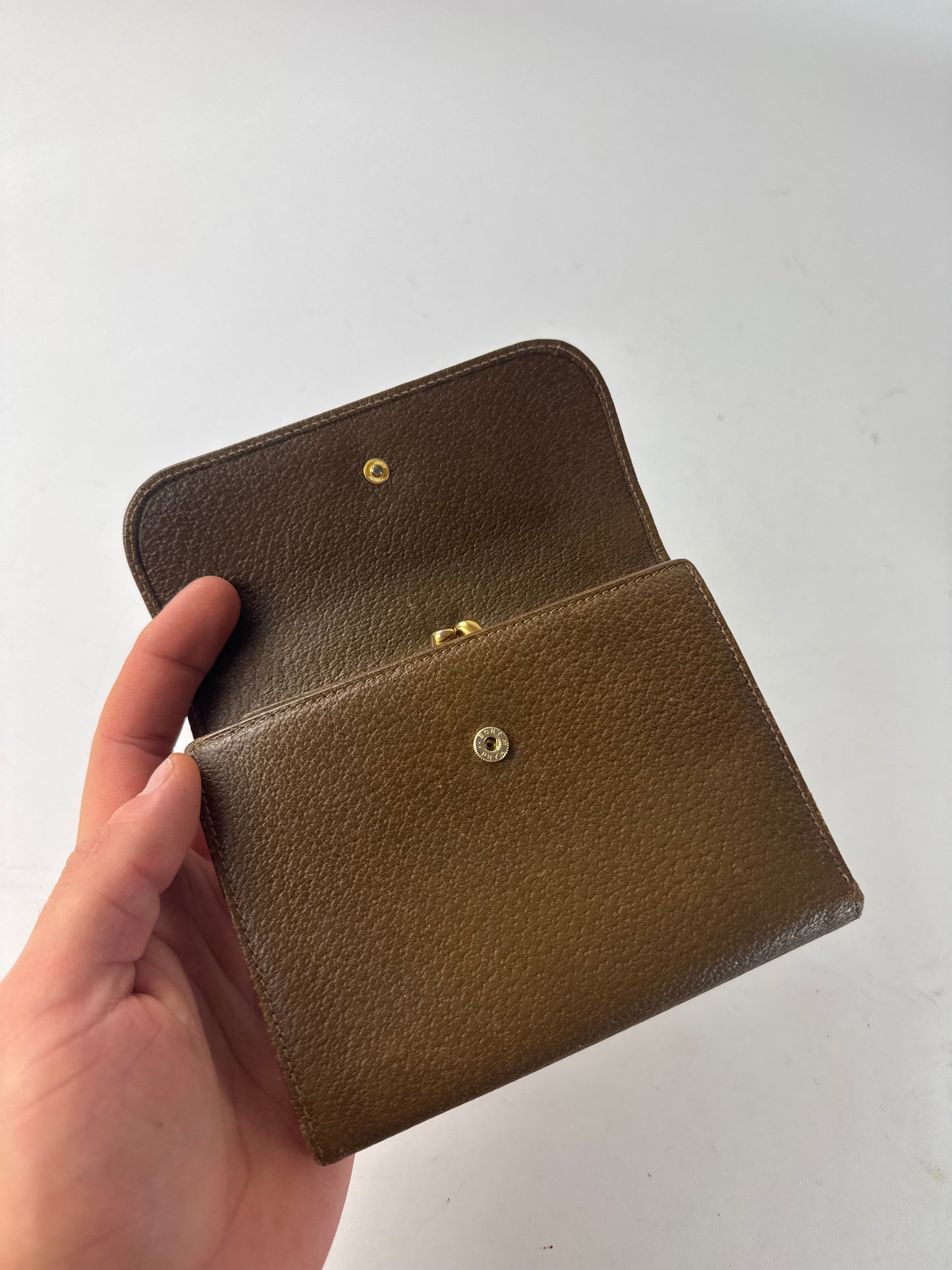 Vintage Gucci Leather Wallet Brown