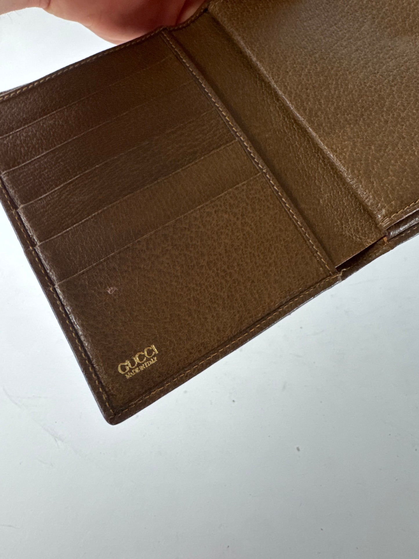 Vintage Gucci Leather Wallet Brown