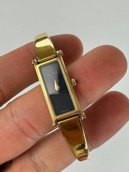 Vintage Gucci Gold-Tone Bangle Ladies Watch Model 1500