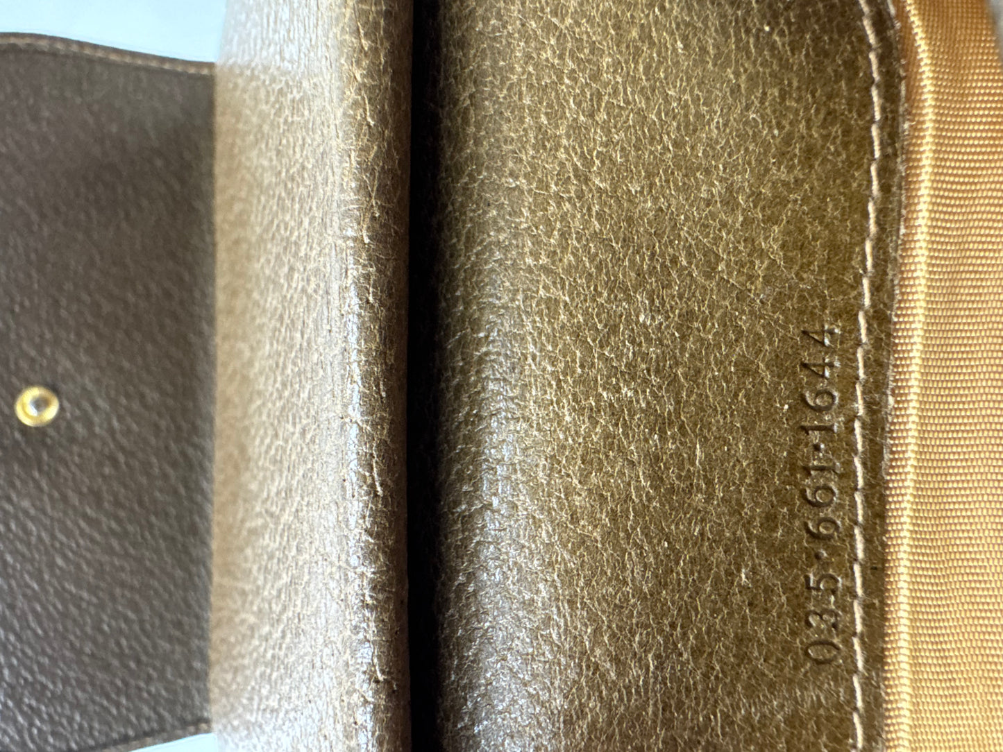 Vintage Gucci Leather Wallet Brown