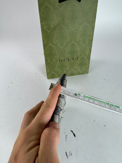 Vintage Gucci Navy Grey Ophidia Leather clutch