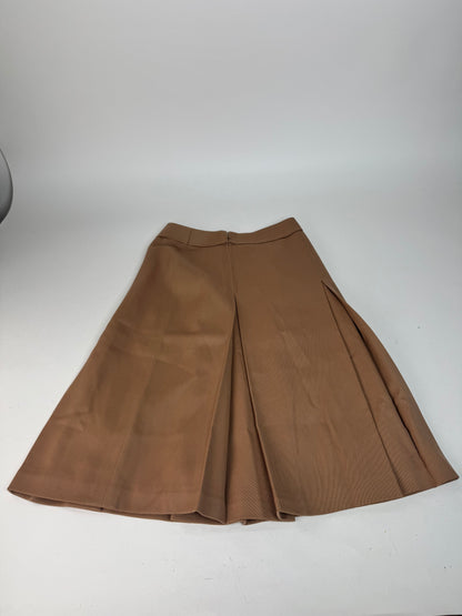 Vintage Celine Paris Wool Skirt Brown M