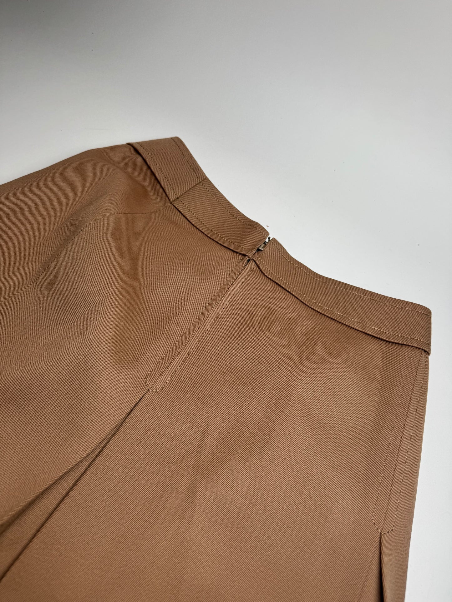 Vintage Celine Paris Wool Skirt Brown M