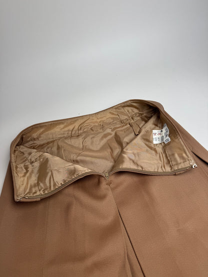 Vintage Celine Paris Wool Skirt Brown M