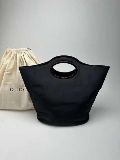 Vintage Gucci bucket bag black